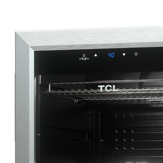 TCL 102 Cans / 24 Wine Bottles Freestanding Wine and Beverage Cooler - TRE24S4AMS