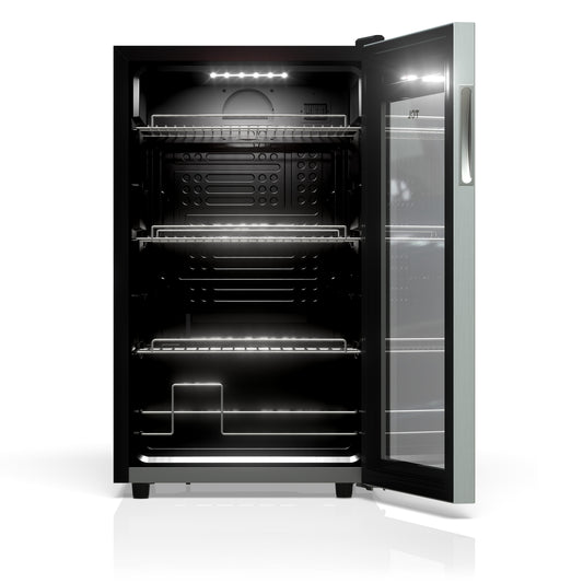 TCL 102 Cans / 24 Wine Bottles Freestanding Wine and Beverage Cooler - TRE24S4AMS