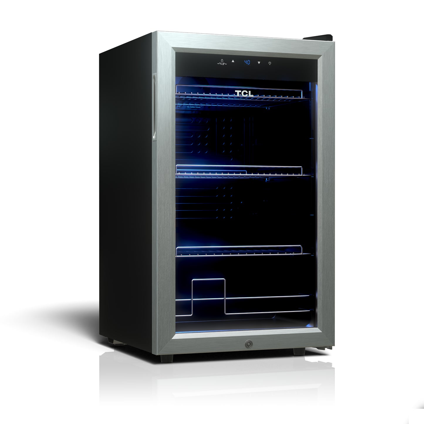 TCL 102 Cans / 24 Wine Bottles Freestanding Wine and Beverage Cooler - TRE24S4AMS