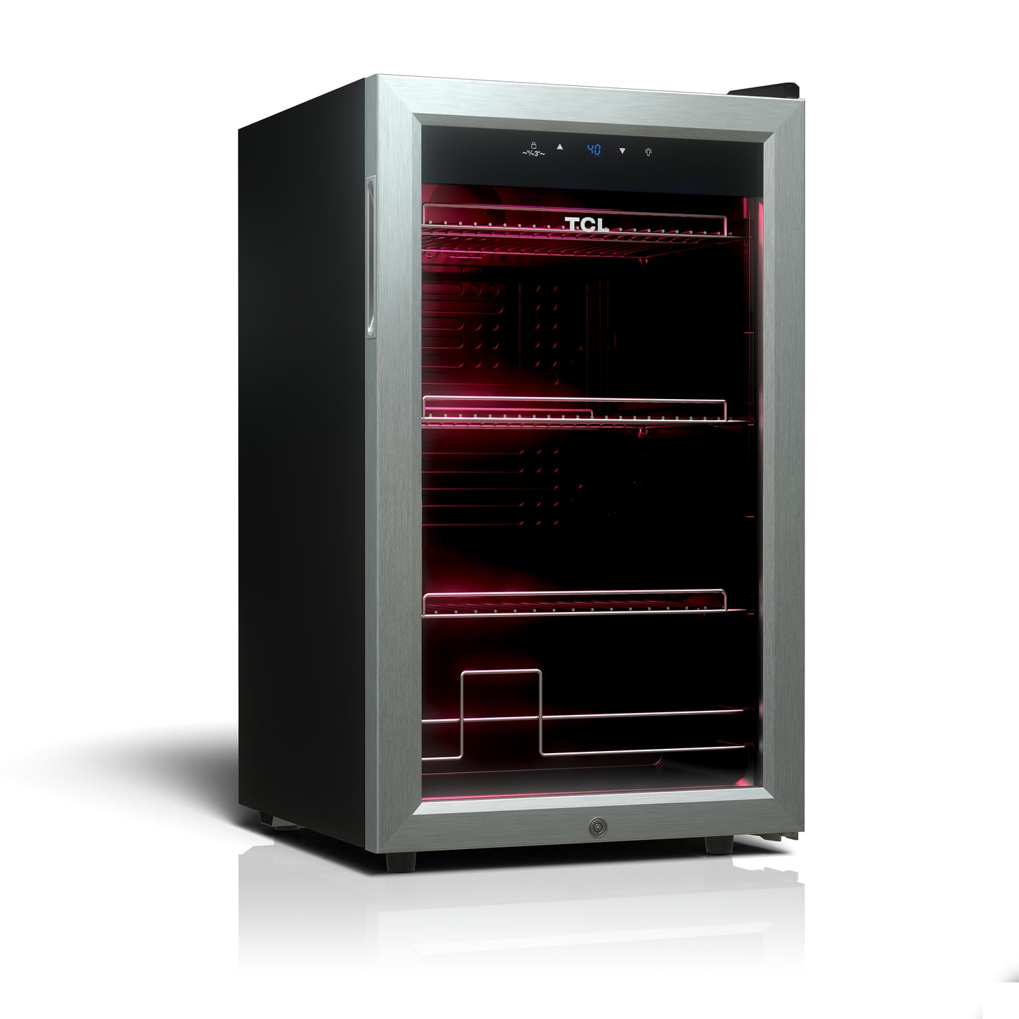 TCL 102 Cans / 24 Wine Bottles Freestanding Wine and Beverage Cooler - TRE24S4AMS