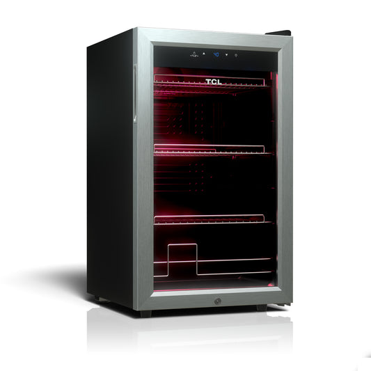 TCL 102 Cans / 24 Wine Bottles Freestanding Wine and Beverage Cooler - TRE24S4AMS