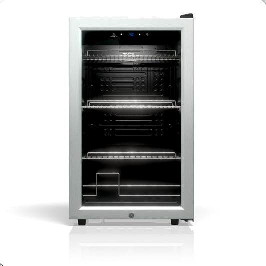 TCL 102 Cans / 24 Wine Bottles Freestanding Wine and Beverage Cooler - TRE24S4AMS