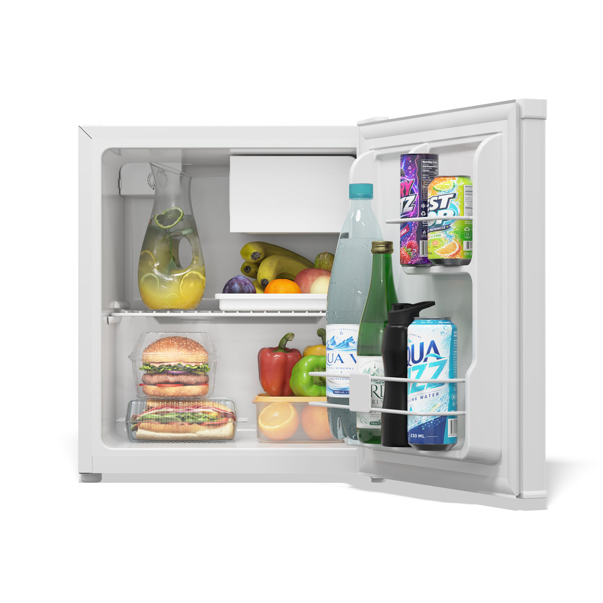 TCL 1.7 Cu. Ft Single Door Compact Refrigerator with Chiller – White TRM017S4AW
