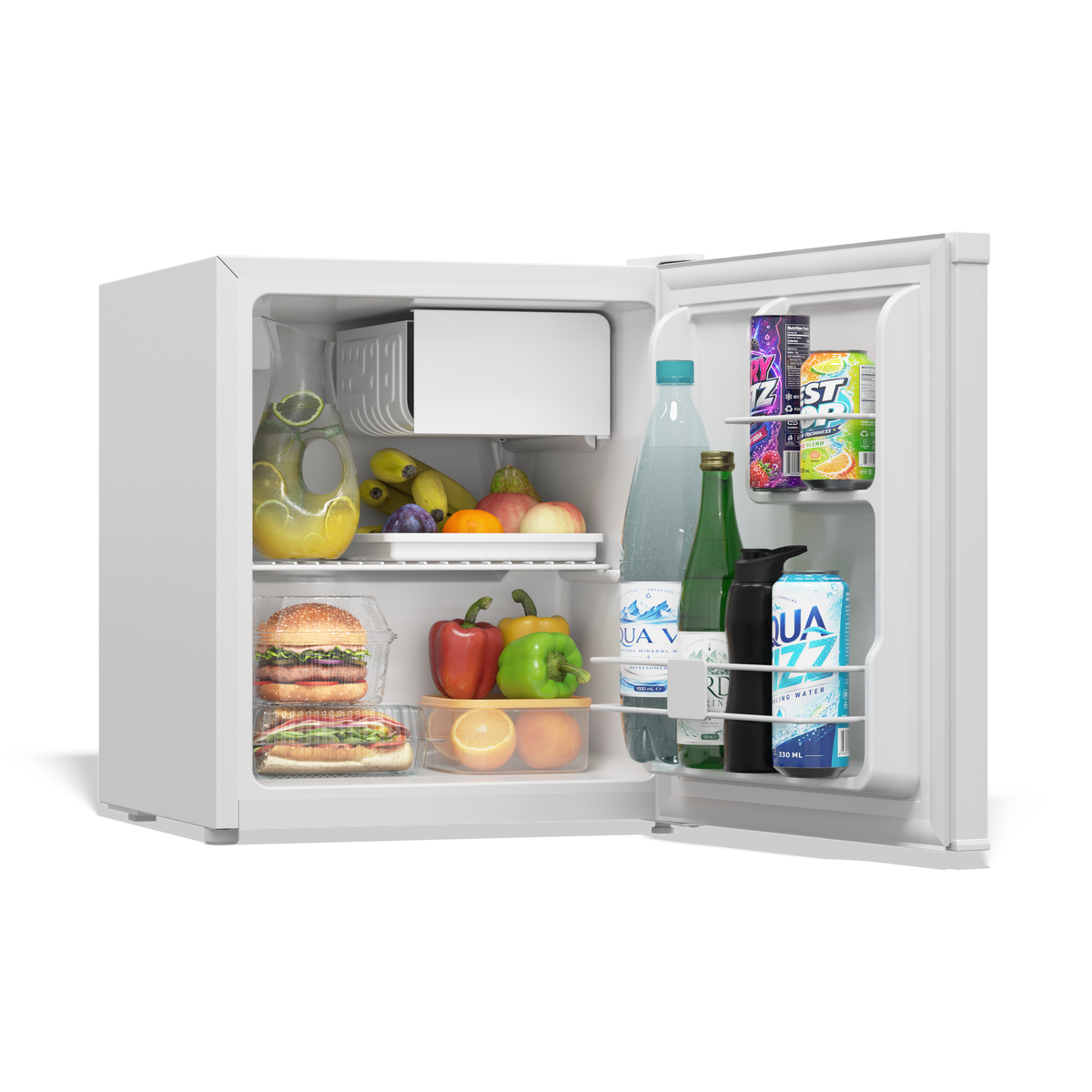 TCL 1.7 Cu. Ft Single Door Compact Refrigerator with Chiller – White TRM017S4AW
