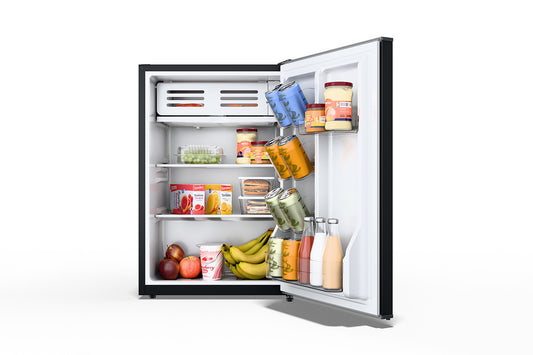 TCL 2.5-cu ft mini fridge with freezer(Black)Energy star