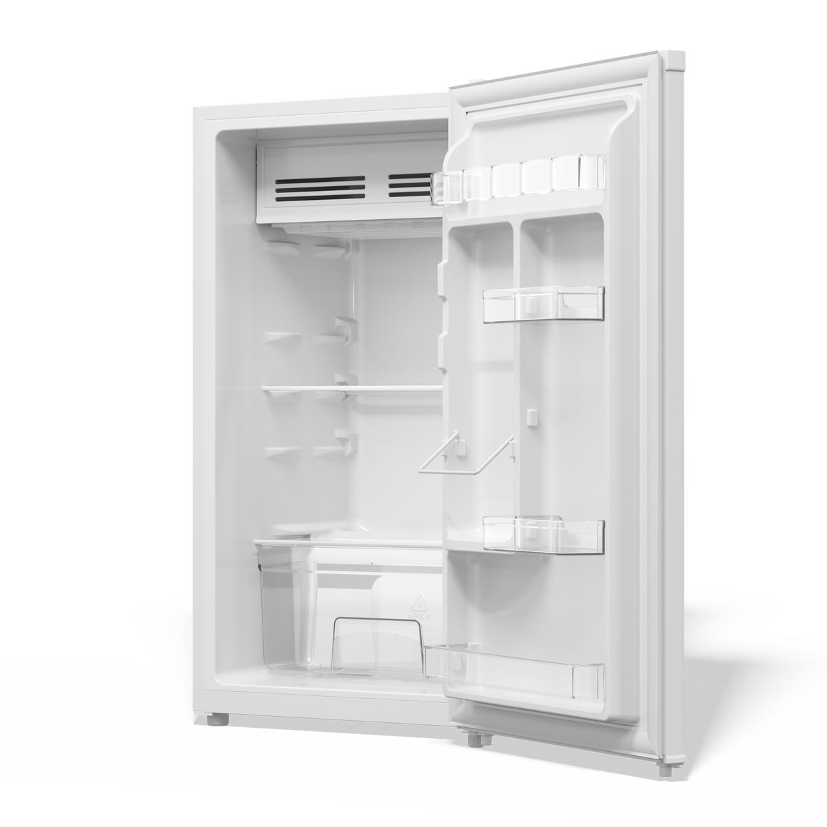 TCL 3.2 Cu. Ft. Single Door Compact Refrigerator with Chiller – White TRM032S4AW