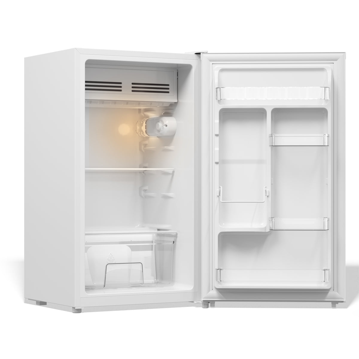 TCL 3.2 Cu. Ft. Single Door Compact Refrigerator with Chiller – White TRM032S4AW