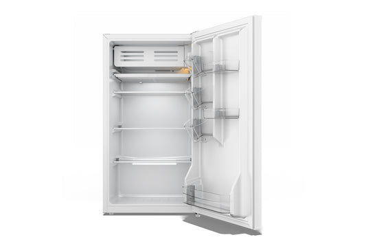 TCL 3.5-cu ft mini fridge with freezer(White)Energy star