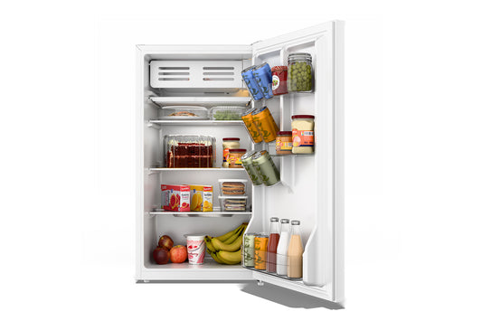 TCL 3.5-cu ft mini fridge with freezer(White)Energy star