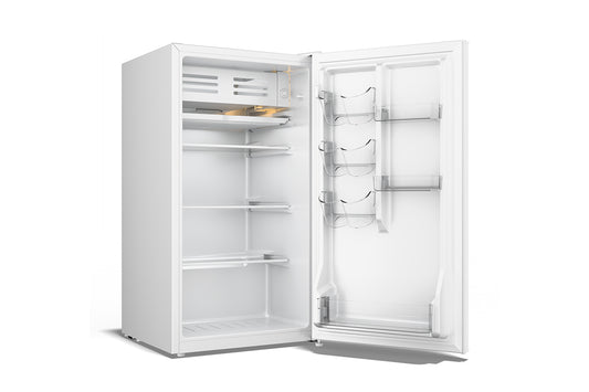 TCL 3.5-cu ft mini fridge with freezer(White)Energy star