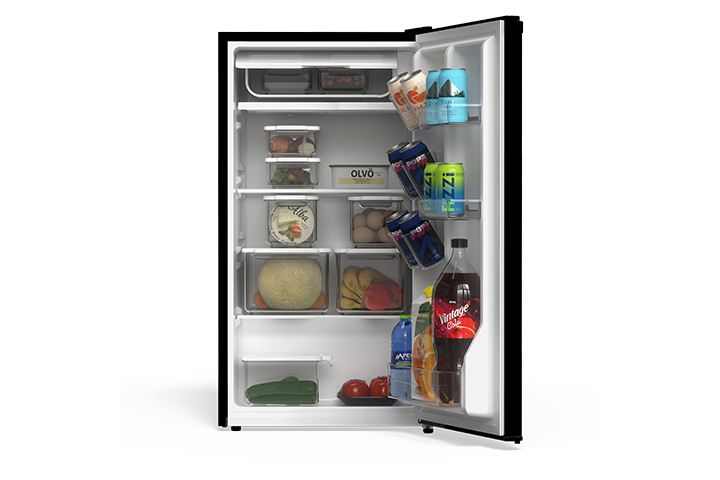 TCL 3.1 Cu.Ft Single Door Mini Refrigerator Black - TRM31S4AB