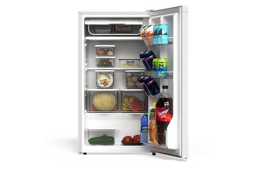 TCL 3.1 Cu.Ft Single Door Mini Refrigerator White - TRM31S4AW