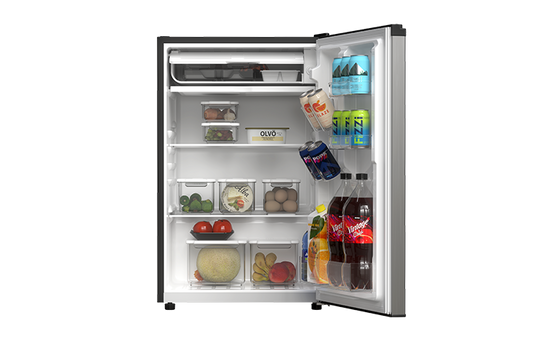 TCL 4.5 Cu.Ft Single Door Mini Refrigerator Silver - TRM45S4AV
