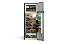 TCL 7.3 Cu.Ft. Two Door Refrigerator Stainless- TRT07T4AL
