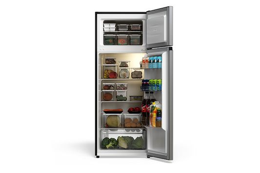 TCL 7.3 Cu.Ft. Two Door Refrigerator Stainless- TRT07T4AL