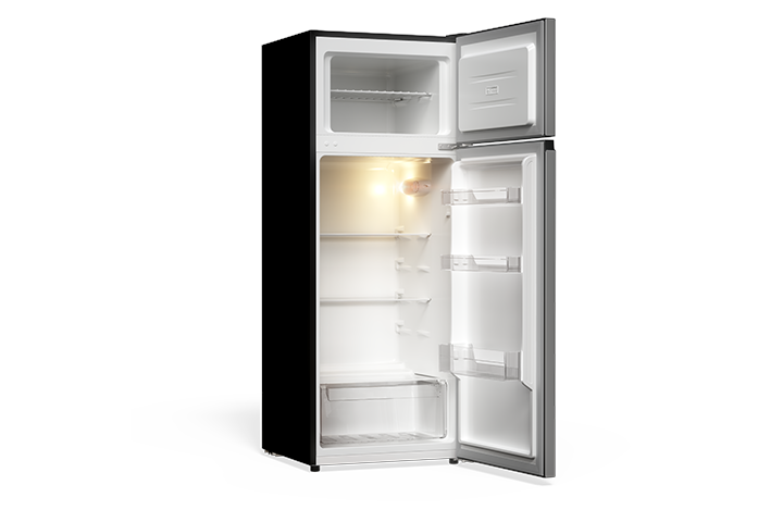 TCL 7.3 Cu.Ft. Two Door Refrigerator Stainless- TRT07T4AL | TCL