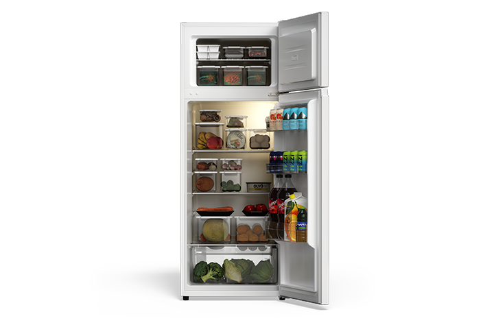 TCL 7.3 Cu.Ft. Two Door Refrigerator White - TRT07T4AW
