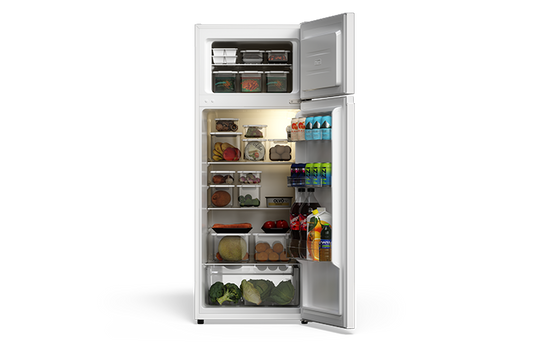 TCL 7.3 Cu.Ft. Two Door Refrigerator White - TRT07T4AW