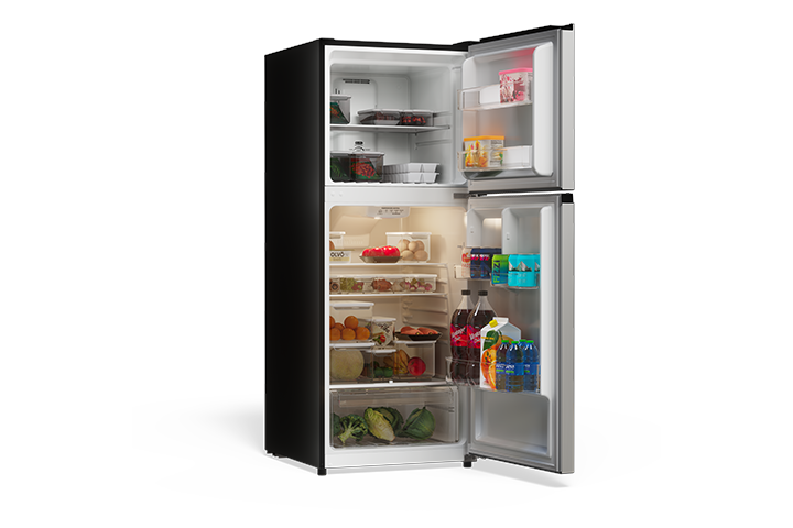 TCL 10.1 Cu.Ft. Two Door Refrigerator Stainless- TRT10T4AL | TCL