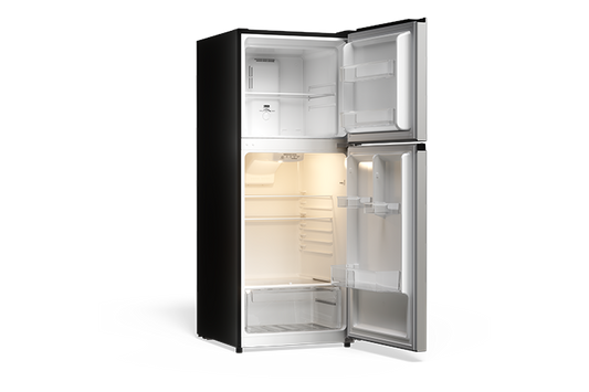 TCL 10.1 Cu.Ft. Two Door Refrigerator Stainless- TRT10T4AL