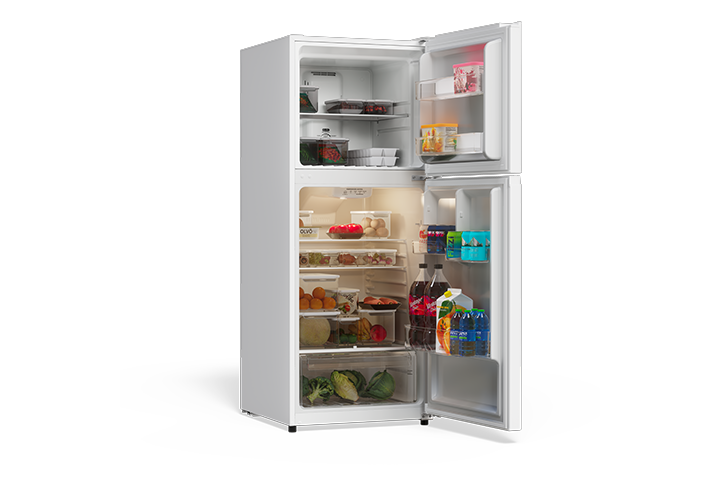 TCL 10.1 Cu.Ft. Two Door Refrigerator White - TRT10T4AW | TCL USA