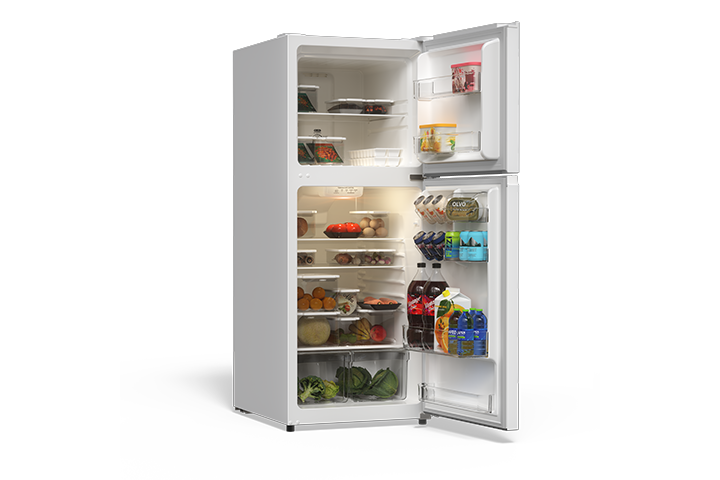 TCL 11.6 Cu.Ft. Two Door Refrigerator White - TRT12T4AW | TCL USA