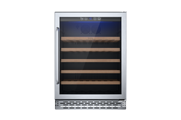 TCL 23.4-in W 52 -Bottles Stainless Steel Built-in/Freestanding Indoor Wine Cooler