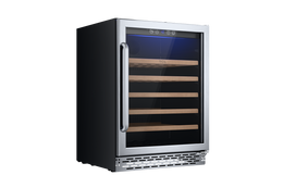 TCL 23.4-in W 52 -Bottles Stainless Steel Built-in/Freestanding Indoor Wine Cooler
