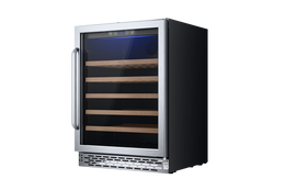 TCL 23.4-in W 52 -Bottles Stainless Steel Built-in/Freestanding Indoor Wine Cooler