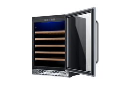 TCL 23.4-in W 52 -Bottles Stainless Steel Built-in/Freestanding Indoor Wine Cooler