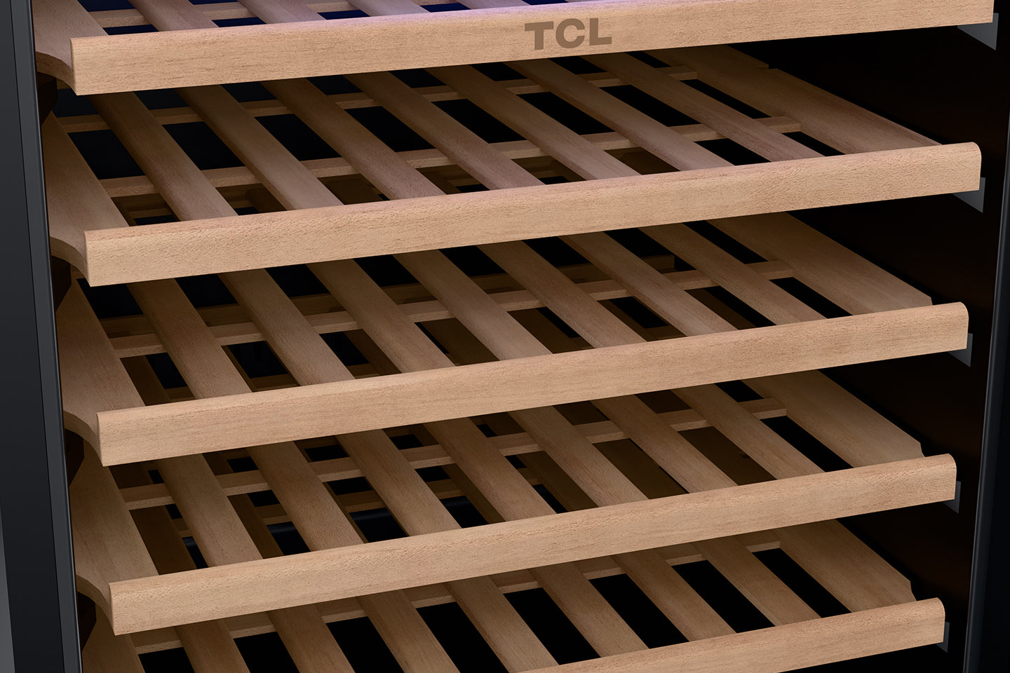 TCL 23.4-in W 52 -Bottles Stainless Steel Built-in/Freestanding Indoor Wine Cooler