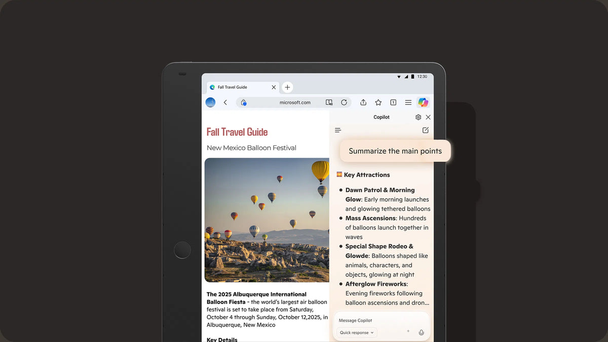TCL AI feature graphic about text summarization