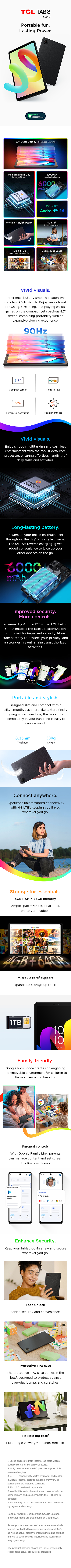 TCL TAB 8 Gen2 — overview